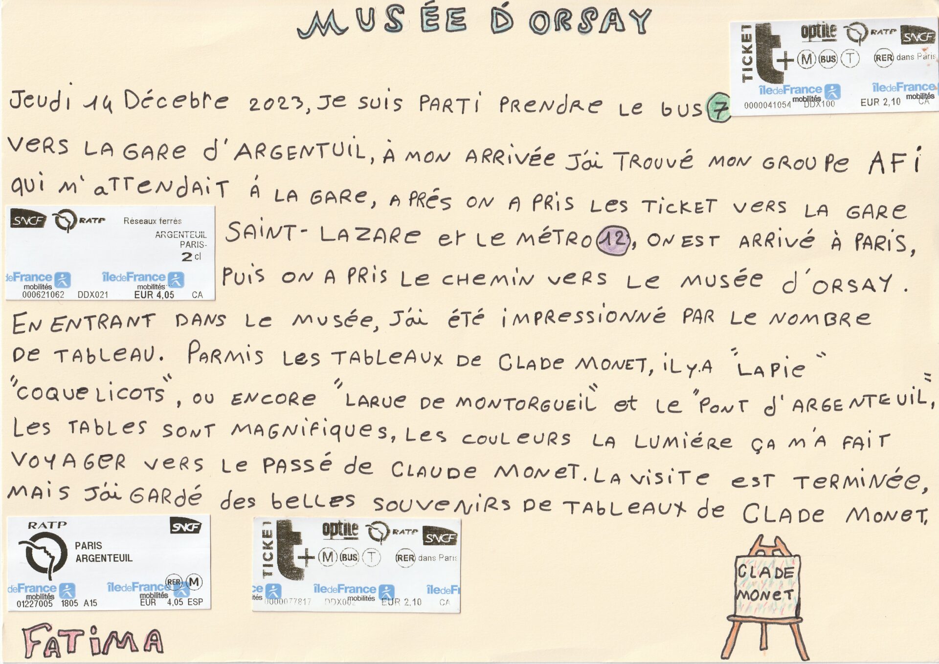 Sortie à Orsay